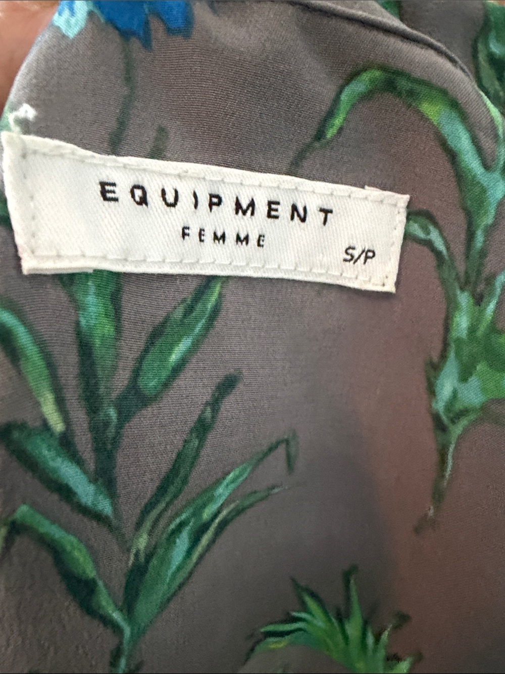 equipment floral blouse - no composition tag